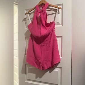 NWT REVOLVE- by the way Pink Halter Romper